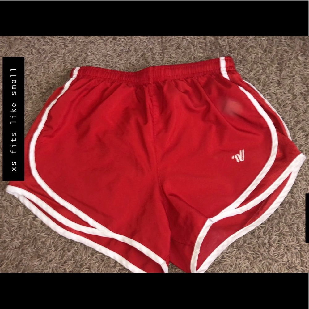 RED VARSITY SHORTS